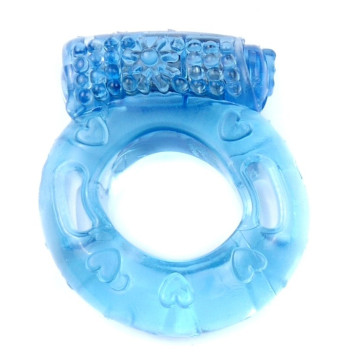 Ерекційне вібро кільце BOSS Vibrating Cock Ring Blue – купити