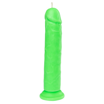 Свічка LOVE FLAME - Dildo Roma Green Fluor – купити