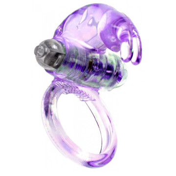 Ерекційне вібро кільце BOSS Rabbit Vibro Cock Ring Purple – купити