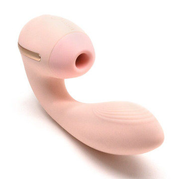 Вакуумний вібратор KISTOY Tina Mini Light Pink, вагінально-кліторальний – купити