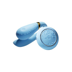 Смартвібратор для пар Zalo Fanfan set Royal Blue, пульт ДК