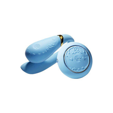 Смартвібратор для пар Zalo Fanfan set Royal Blue, пульт ДК – купити