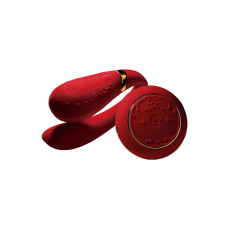 Смартвібратор для пар Zalo Fanfan set Bright Red, пульт ДК