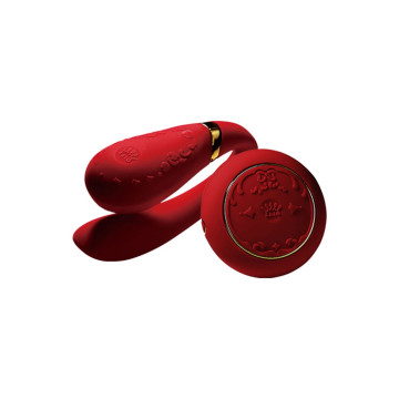 Смартвібратор для пар Zalo Fanfan set Bright Red, пульт ДК – купити