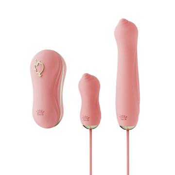 Набір 3в1 Zalo – UNICORN Set Pink, віброяйце, пульсатор, вакуумний стимулятор – купити
