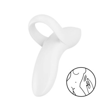 Вібратор на палець Satisfyer Bold Lover White, гнучкий – купити