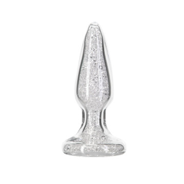 Скляна анальна пробка Pillow Talk Fancy Luxurious Glass Anal Plug, ?3,1см, віброкуля в подарунок