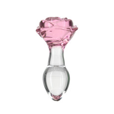 Стеклянная анальная пробка Pillow Talk - Rosy- Luxurious Glass Anal Plug