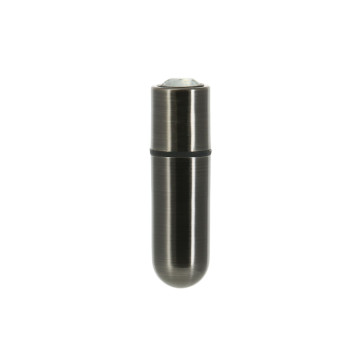 Віброкуля PowerBullet First-Class Bullet 2.5? з Key Chain Pouch, Gun Metal, 9 режимів вібрації – купити
