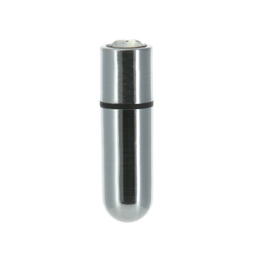 Вибропуля PowerBullet - First-Class Bullet 2.5 with Key Chain Pouch, Silver – купить