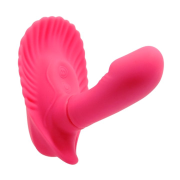 Вібробабочка з стимулятором клітора PRETTY LOVE - fancy clamshell – купити