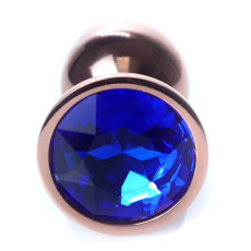 Анальний затор Boss Series - Jewellery Red Gold PLUG Dark Blue S