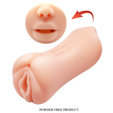 Мастурбатор 2 в 1 CRAZY BULL - Gemini Realistic Oral Sex Sensations