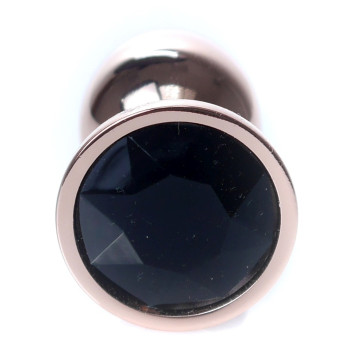 Анальний затор Boss Series - Jewellery Red Gold PLUG Black S – купити