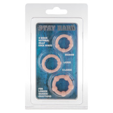 Набір з 3 шт ерекційних кілець STAY HARD-Three Rings Skin