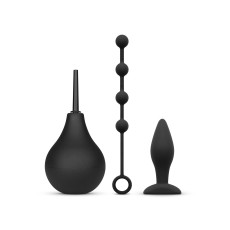 Набір новачка для анальної стимуляції Nexus ANAL BEGINNER KIT, спринцівка 224 мл, анальне намисто 20