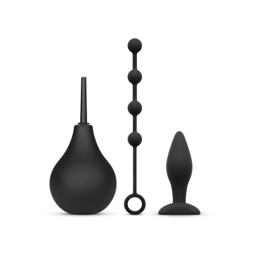Набір новачка для анальної стимуляції Nexus ANAL BEGINNER KIT, спринцівка 224 мл, анальне намисто 20 – купити