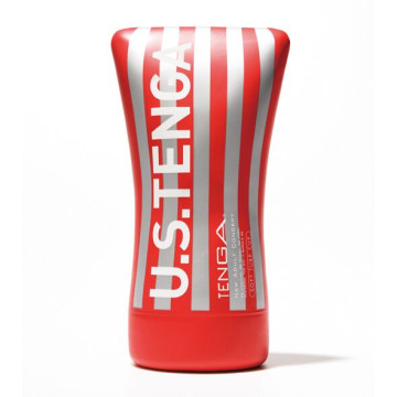 Мастурбатор Tenga US Soft Tube Cup (м’яка подушечка велика), стискальний, суперпотужне всмоктування – купити