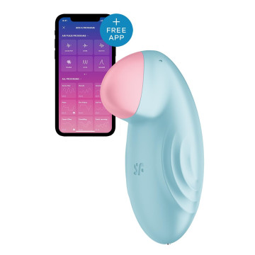 Смарт-вібратор для клітора Satisfyer Tropical Tip Light Blue – купити