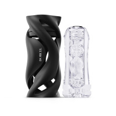 Мастурбатор Dorcel DEEP BLOW BLACK, подвійне використання