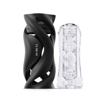 Мастурбатор Dorcel DEEP BLOW BLACK, подвійне використання – купити