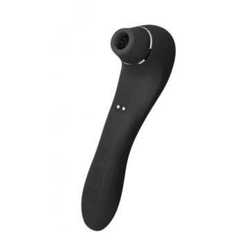 Вакуумний стимулятор з вібрацією Wooomy Smoooch Black Clitoral Suction & Vibration – купити