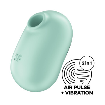 Вакуумний стимулятор із вібрацією Satisfyer Pro To Go 2 Mint – купити