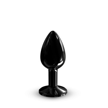 Металева анальна пробка з кристалом Dorcel Diamond Plug Black S – купити