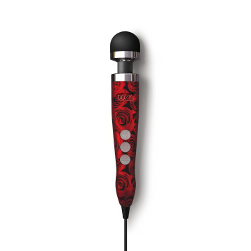 Вібромасажер DOXY Die Cast 3 ROSE PATTERN, дуже потужний, живлення 220В, металевий корпус – купити