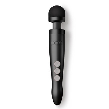 Вібромасажер DOXY Die Cast 3R - Matte Black, дуже потужний, перезаряджуваний, металевий корпус – купити