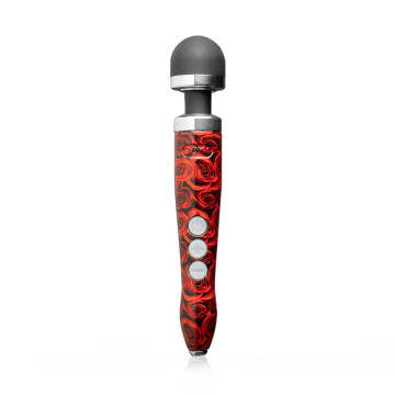 Вібромасажер DOXY Die Cast 3R - ROSE PATTERN, дуже потужний, перезаряджуваний, металевий корпус – купити