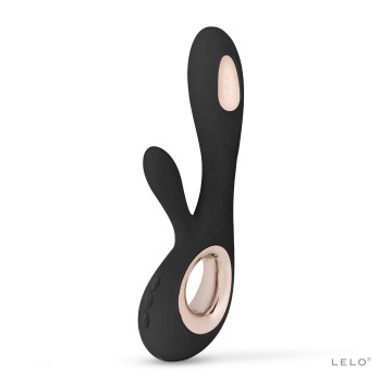 Вібратор-кролик LELO Soraya Wave Black, манливі рухи стовбура – купити