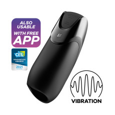 Смарт-мастурбатор з вібрацією Satisfyer Men Vibration+, 2 мотори, 14 режимів, водонепроникний