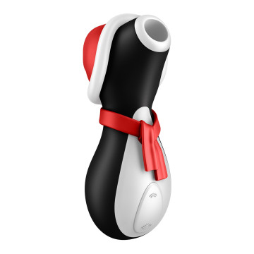 Вакуумний кліторальний стимулятор Satisfyer Penguin Holiday Edition, у шапочці та шарфі – купити