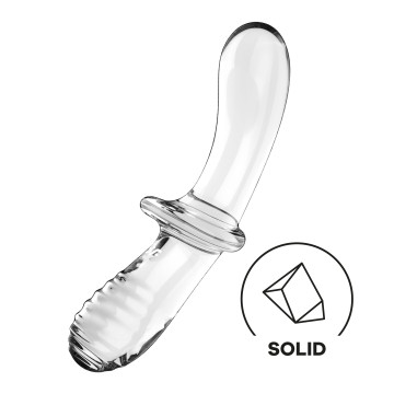 Двосторонній скляний дилдо Satisfyer Double Crystal Transparent, боросилікатне скло, унісекс – купити