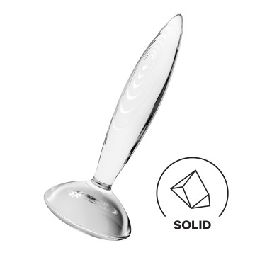 Скляна анальна пробка Satisfyer Sparkling Crystal, дуже міцна, термостійка – купити