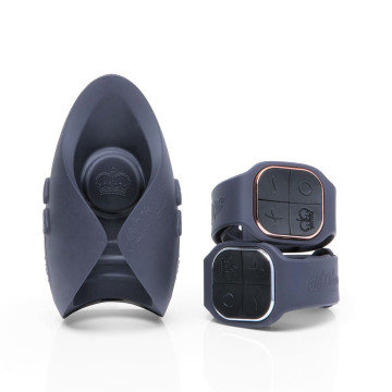 Іграшка для пар Hot Octopuss PULSE DUO LUX, пульсація+вібрація, використання без рук, 2 пульти – купити
