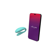 Смарт-вібратор для пар We-Vibe Sync Lite Aqua, 10 віброрежимів, можна поєднувати з проникним сексом