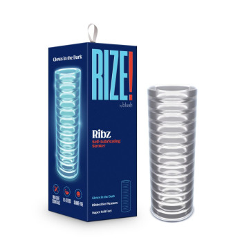 Мастурбатор Rize by Blush - Ribz Glow in the Dark Masturbator - Clear – купити