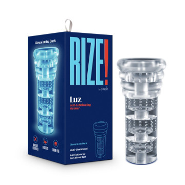 Мастурбатор Rize by Blush - Luz Glow in the Dark Masturbator - Clear – купити