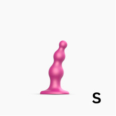 Насадка для страпона Strap-On-Me Dildo Plug Beads Framboise Metallic S
