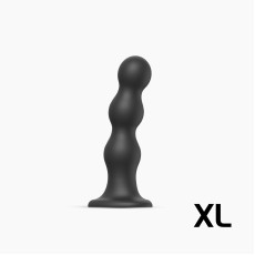 Насадка для страпона Strap-On-Me Dildo Plug Balls Black XL