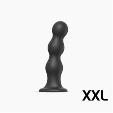 Насадка для страпона Strap-On-Me Dildo Plug Balls Black XXL