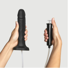Кончающий фаллоимитатор Strap-On-Me SQUIRTING CUM DILDO REALISTIC Black L