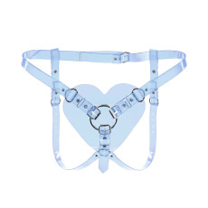 Трусики Серце для страпону Feral Feelings - Hearts Strap-on Belt Trasparent