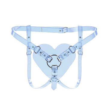 Трусики Серце для страпону Feral Feelings - Hearts Strap-on Belt Trasparent – купити