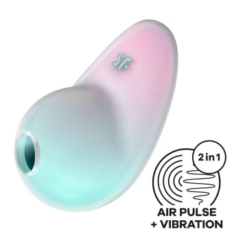 Вакуумний стимулятор з вібрацією Satisfyer Pixie Dust Mint/Pink – купити