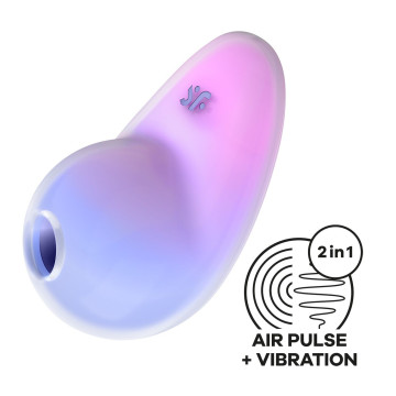 Вакуумний стимулятор з вібрацією Satisfyer Pixie Dust Violet/Pink – купити