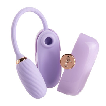 Вакуумний кліторальний стимулятор Otouch Louis Vibrate Purple з віброяйцем, у кейсі – купити