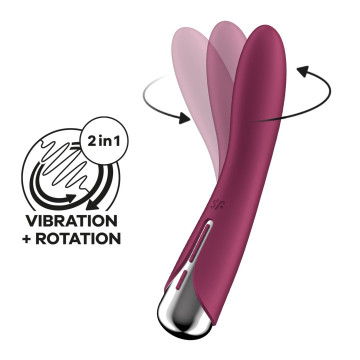 Вібратор точки G з обертанням Satisfyer Spinning Vibe 1 Red, 2 мотори – купити